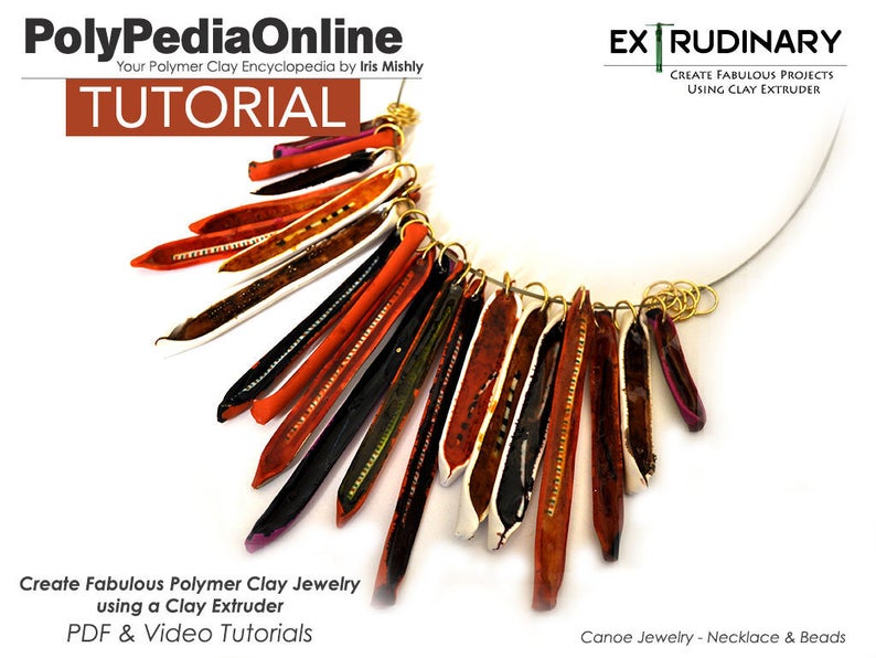 Necklace Tutorial Fimo Video SALE Polymer Clay Tutorial Earring Tutorial Polymer Clay Beads PDF Tutorial DIY Beads Jewelry Tutorial