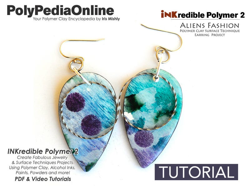 Polymer Clay Tutorial, Polymer Clay Jewelry, DIY Handmade Beads, Alcohol Ink, Clay Beads, Necklace, Bracelet, Earrings, Pendant, Gifts, Fimo image 6