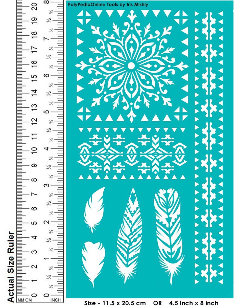 Mandala Stencil Adhesive Stencil Glass Etching Stencil for Etsy