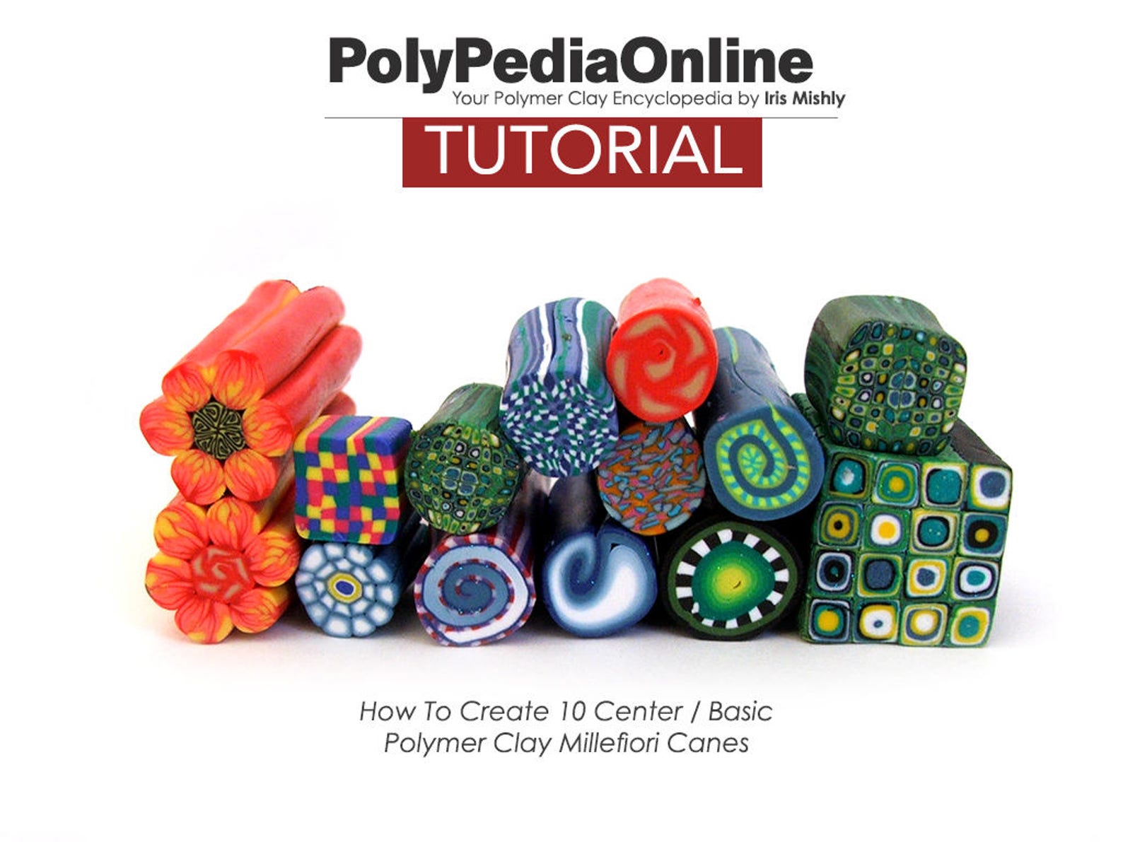 Polymer Clay Tutorial Millefiori Canes Flower PDF Tutorial Etsy