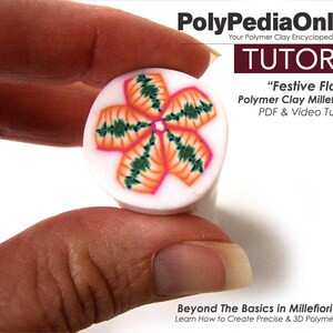 Polymer Clay Tutorial, Millefiori Canes, Polymer Clay Millefiori, Blume Millefiori Cane, Millefiori Tutorial für Fortgeschrittene, Fimo Millefiori Cane Bild 5