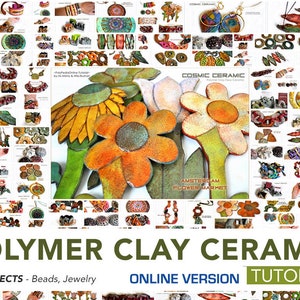 Polymer Clay Tutorial, Fauc Ceramic Polymer Clay, Polymer Clay Jewelry, Polymer Clay Beads, Polymer Clay Ceramics Tutorial, Fimo,Iris Mishly image 1