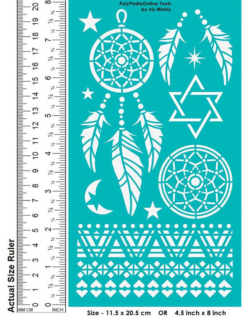 Stencil for Painting Stencil for Art Adhesive Stencil Glass Etsy