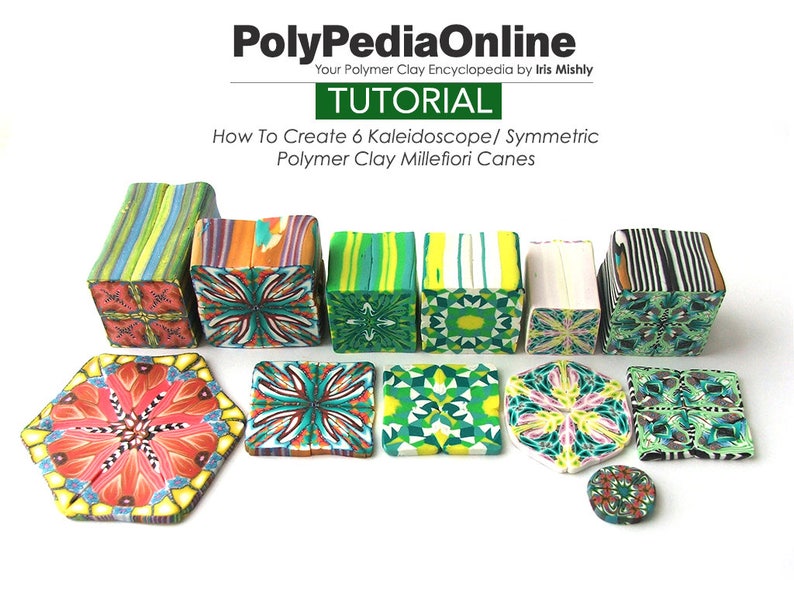 Polymer Clay Tutorial Millefiori Cane Polymer Clay Canes Etsy France