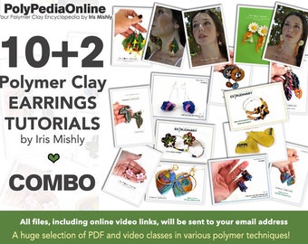 Polymer Clay Tutorial (12), Polymer Clay Jewelry, Polymer Earrings Tutorial, Polymer Clay Beads, Polymer Ceramics, Polymer Flower, Liquid