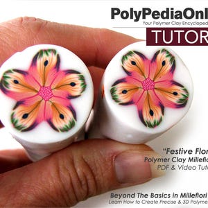 Polymer Clay Tutorial, Millefiori Canes, Polymer Clay Millefiori, Flower Millefiori Cane, Advanced Millefiori Tutorial, Fimo Millefiori Cane image 6