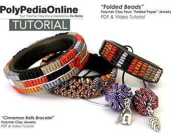 Polymer Clay Tutorial, Polymer Clay Jewelry, Polymer Clay Beads Tutorial, Polymer Clay Necklace, Polymer Clay Bracelet, Fimo, Origami. Clay