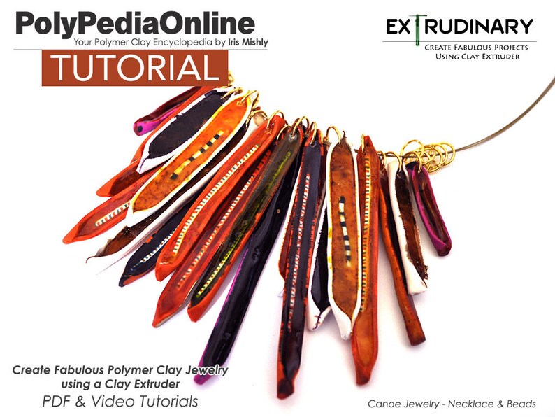 Necklace Tutorial Fimo Video SALE Polymer Clay Tutorial Earring Tutorial Polymer Clay Beads PDF Tutorial DIY Beads Jewelry Tutorial