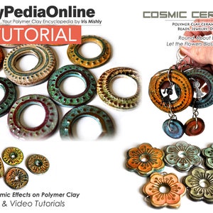 Polymer Clay Tutorial, Polymer Ceramic, Faux Ceramic Polymer, Polymer Clay Beads Tutorial, Polymer Clay Jewelry Tutorial,Iris Mishly Polymer