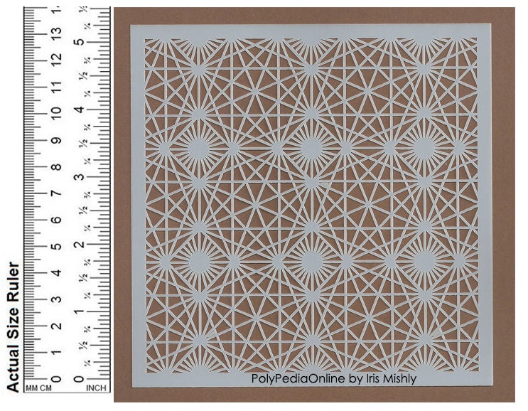 Geometrische Schablone Schablone für Keramik Schablone für | Etsy