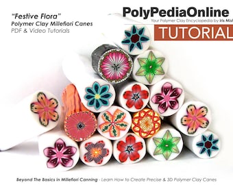 Polymer Clay Tutorial, Millefiori Canes, Polymer Clay Millefiori, Flower Millefiori Cane, Advanced Millefiori Tutorial, Fimo Millefiori Cane