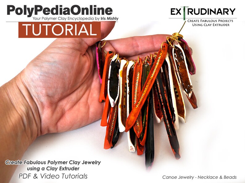Necklace Tutorial Fimo Video SALE Polymer Clay Tutorial Earring Tutorial Polymer Clay Beads PDF Tutorial DIY Beads Jewelry Tutorial