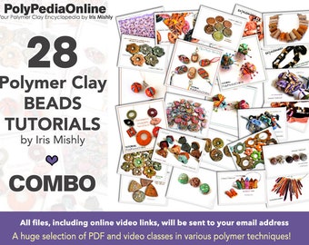 Polymer Clay Tutorial ( 28 ), Polymer Clay Schmuck, Polymer Clay Perlen, Fimo Perlen Tutorial, Polymer Faux Keramik, Millefiori, Extruder, Liquid