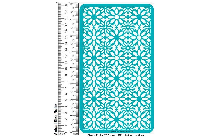 Flower Stencil Wall Stencil DIY Stencil Craft Stencil Adhesive Stencil Pattern Decor Stencil Scrapbook Stencil Stencil for Painting