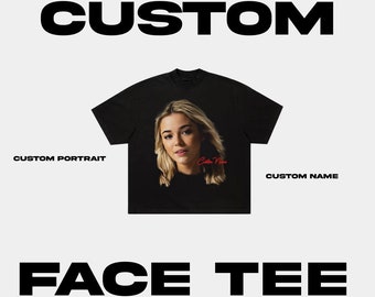 Custom Face Rap Tee, Custom Photo - Vintage Graphic 90s Tshirt, Custom Photo Shirt, CUSTOM Your Own Big Face Idea Here, Insert Your Design