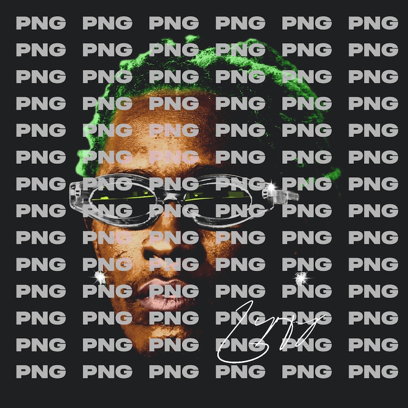 Young Thug 3 Pack PNG | Rap Tee Concert Merch | Rare Hip Hop Graphic ...
