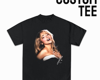 Camiseta de rap con cara personalizada: camiseta gráfica vintage de los 90 / Camiseta personalizada con foto grande / Diseño personalizado de celebridad, deportista o artista