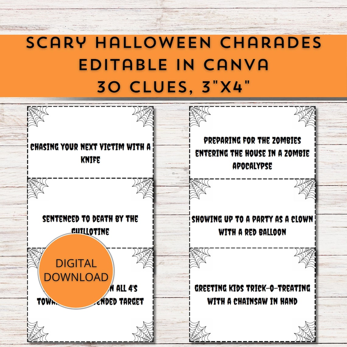 Charades Game, Charades Cards, Printable Charades, Charades Printable ...