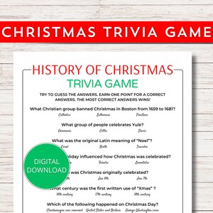 Christmas Trivia-Family Xmas Games-Xmas Party Games-Birthday Trivia-Birthday Trivia Game-Trivia Cards-Trivia Game Night-Fun Trivia Quiz