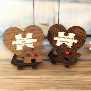 Puzzle Cuore Personalizzato – Nomi & Messaggio Segreto – Regalo Romantico per San Valentino, Anniversario, Compleanno