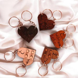 couple Keychain-Heart keychain-intial keychain