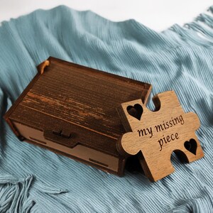 Porte-Clés Puzzle Pièce Manquante Personnalisé - Cadeau Romantique pour Lui ou Elle, Petit Ami, Petite Amie, Fiancé(e), Mariée, Marié