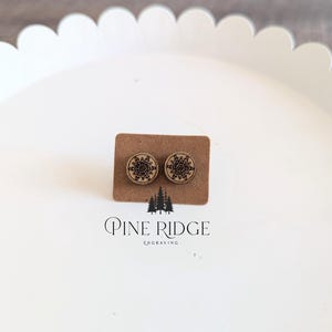 Snowflake Earrings - Snowflakes - Wooden Earrings - Earrings - Jewelry