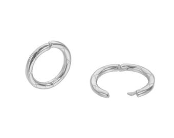 Sterling Silver Sleeper Hoop Earrings: Hinged 16G Piercing Jewelry 6mm , 8mm ,10mm, 12mm