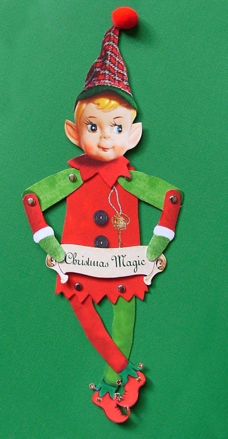 Instant download Santa's Elves paper dolls download image 4