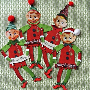 Instant download Santa's Elves paper dolls download image 1