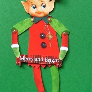 Instant download Santa's Elves paper dolls download image 3