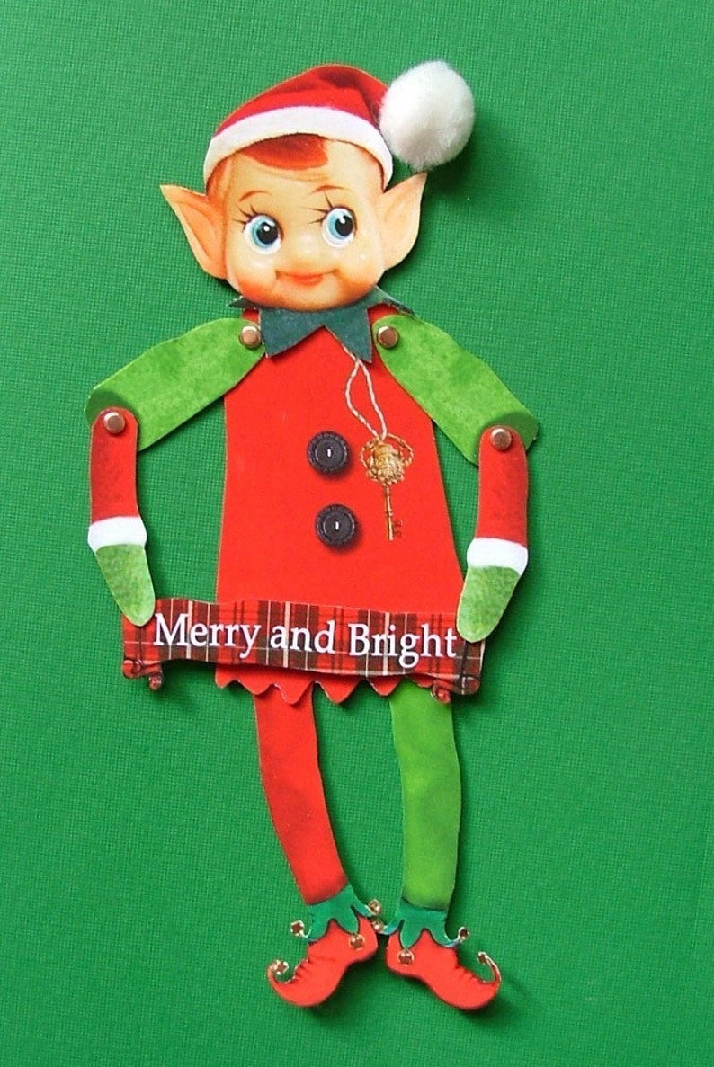 Instant download Santa's Elves paper dolls download image 3