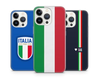 Italy Team Support Phone Cases Fits Iphone 15 14 13 12 Pro Max, Fits Samsung 24 23 22 Plus, fits Google Pixel  8 7 6
