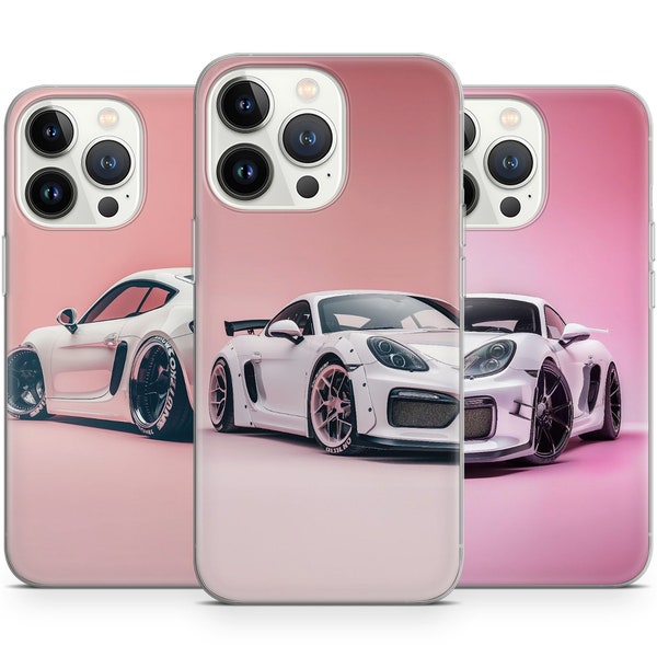 German 987 GT4RS Special Rose Concept Phone cases For Iphone 15 14 13 12 Pro Max, Fits Samsung 24 23 22 Plus, fits Google Pixel  8 7 6