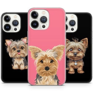 Yorkshire Chic : coques de téléphone pour les amateurs de Yorkie ! iPhone 15 14 13 12 Pro Max, compatible avec Samsung 24 23 22 Plus, compatible avec Google Pixel 8 7 6