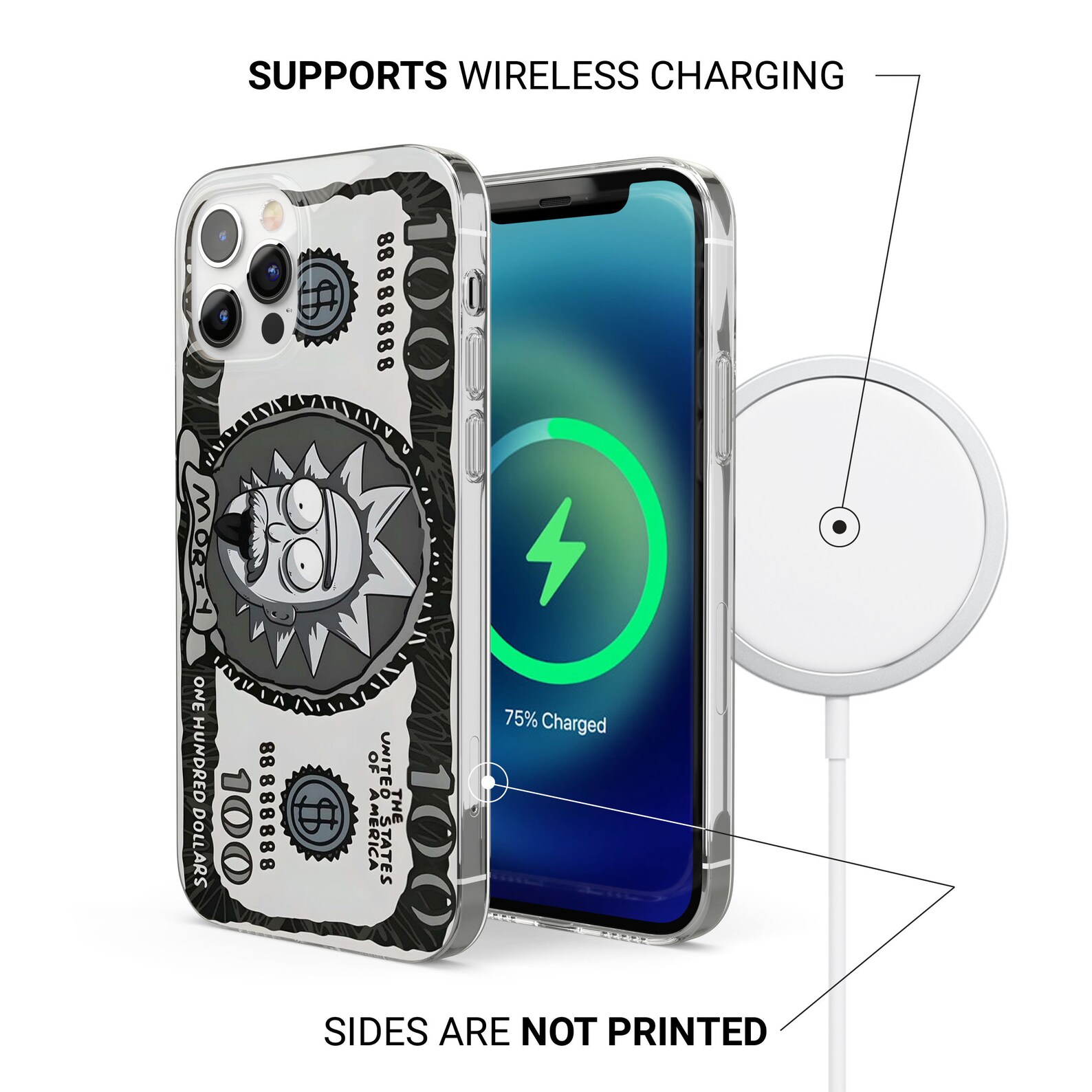 Phone Cases That Honor American Dollar With Characters Fits iPhone 15 ...