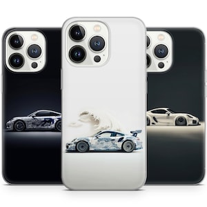 German Luxury 987 GT4RS Racing Sports Car Phone cases For Iphone 15 14 13 12 Pro Max, Fits Samsung 24 23 22 Plus, fits Google Pixel  8 7 6