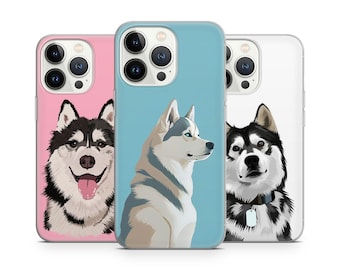 Siberian Husky Portrait: Stylish Dog Phone Cases For Iphone 15 14 13 12 Pro Max, Fits Samsung 24 23 22 Plus, fits Google Pixel  8 7 6