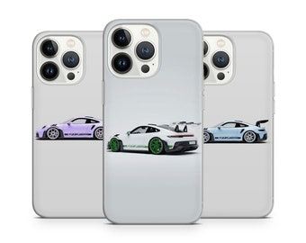 Fundas de teléfono alemanas de lujo Gt3 RS Racing Car para Iphone 15 14 13 12 Pro Max, se adapta a Samsung 24 23 22 Plus, se adapta a Google Pixel 8 7 6