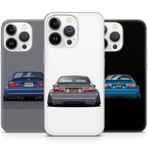 Duitse sportwagen achteraanzicht telefoonhoes voor iphone 15 14 13 12 Pro Max, past op Samsung 24 23 22 plus, past op Google Pixel 8 7 6