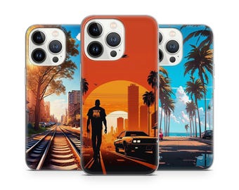 Urban Aesthetic City Art Phone Cases For Iphone 16 15 14 13 12 Pro Max, Fits Samsung 24 23 22 Plus, Fits Google Pixel 8 7 6