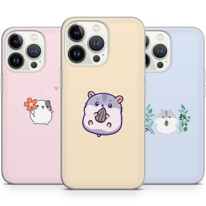 Humor de hámster: divertidas fundas de teléfono con dibujos animados para iPhone 15, 14, 13, 12 Pro Max, compatible con Samsung 24, 23, 22 Plus, compatible con Google Pixel 8, 7, 6
