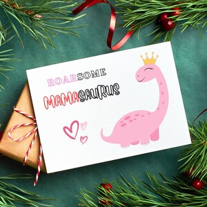 Biglietto per la Festa della Mamma Divertente / Versione 2 / Mamasaurus / Mama Dinosaur / Prodotto Digitale / Amore Mamma / Download istantaneo / Stampa a casa / Mamma