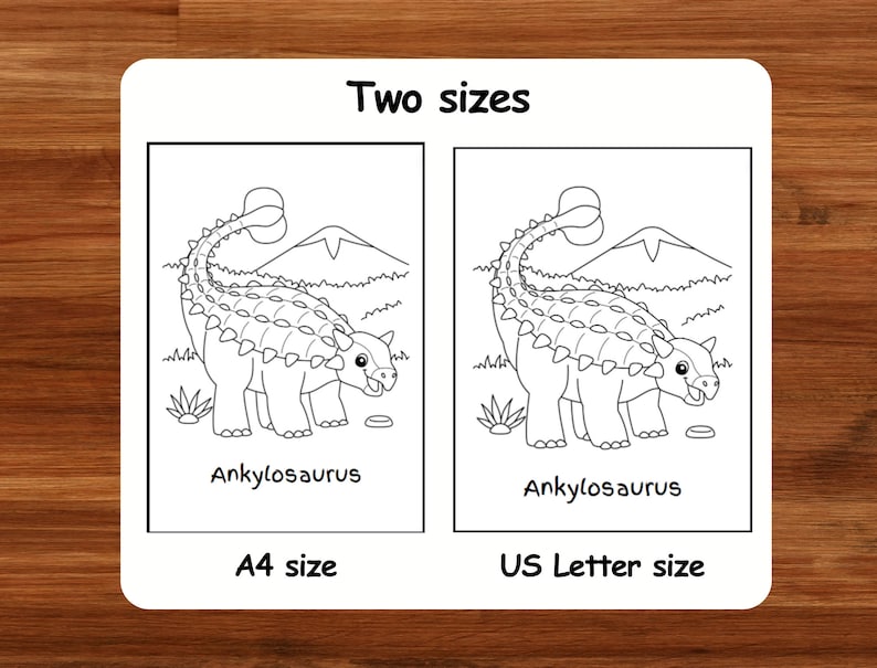 30 dinosaur coloring pages | for kids toddlers preschoolers kindergarten homeschool | instant download | print at home | A4 Size | USLetter Size