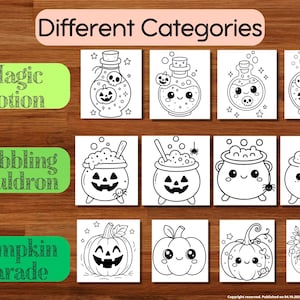 Halloween coloring pages 
for small kids toddlers preschoolers kindergarten homeschool | instant download | print at home | Halloween Autumn Fall coloring book 
200 pages Halloween coloring book | A4 Size | US Letter Size | 300 DPI | High resolution | Ghost | Cute ghost | Pumpkin | Skeleton | vampire | Halloween Candy | Trick or treat | Witch | Witch Hat | Magic Potion | Bubbling Cauldron | Bat | Spiders | Creepy | scary | happy Halloween | Coloring Pages Bundle |Cute Pumpkin | Flower | Autumn |