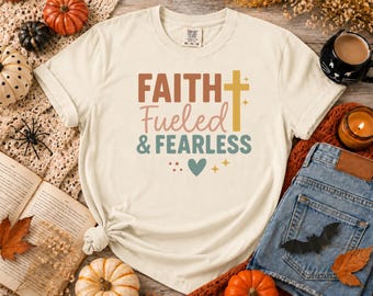 Christian Faith T-Shirt, Jesus Shirt, Bible Verse Inspired Christian Graphic Tee, Religious Church Shirt, Christian Gift