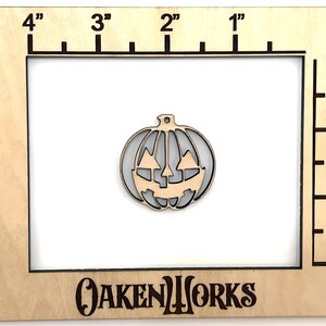 10 Halloween Jack O Lantern, Pumpkin Wood Earring Blanks, Bulk Unfinished Earrings, Jewelry Blanks, Wood Necklace Blanks, version 2