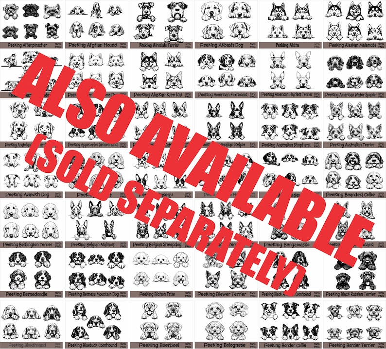 a poster with a lot of black and white images