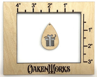 10 Geschenk Teardrop Holz Ohrring Rohlinge, Unfertige lose Ohrringe, Schmuck Rohling, Holz Halskette Rohling, Holz Rohling