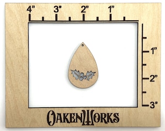 10 Holly Teardrop Holz Ohrring Rohlinge, Unfertige Ohrringe, Schmuck Rohlinge, Holz Halskette Rohlinge, Holz Rohlinge